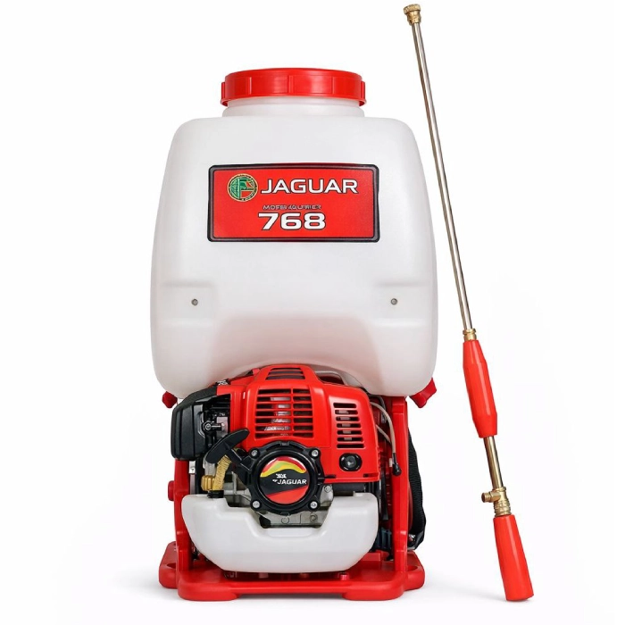 سمپاش موتوری جگوار مدل 768 با موتور 26 سی سی و مخزن 25 لیتری